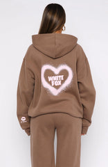 11th Street City Girl At Heart Oversized Hoodie Cinnamon Bun
