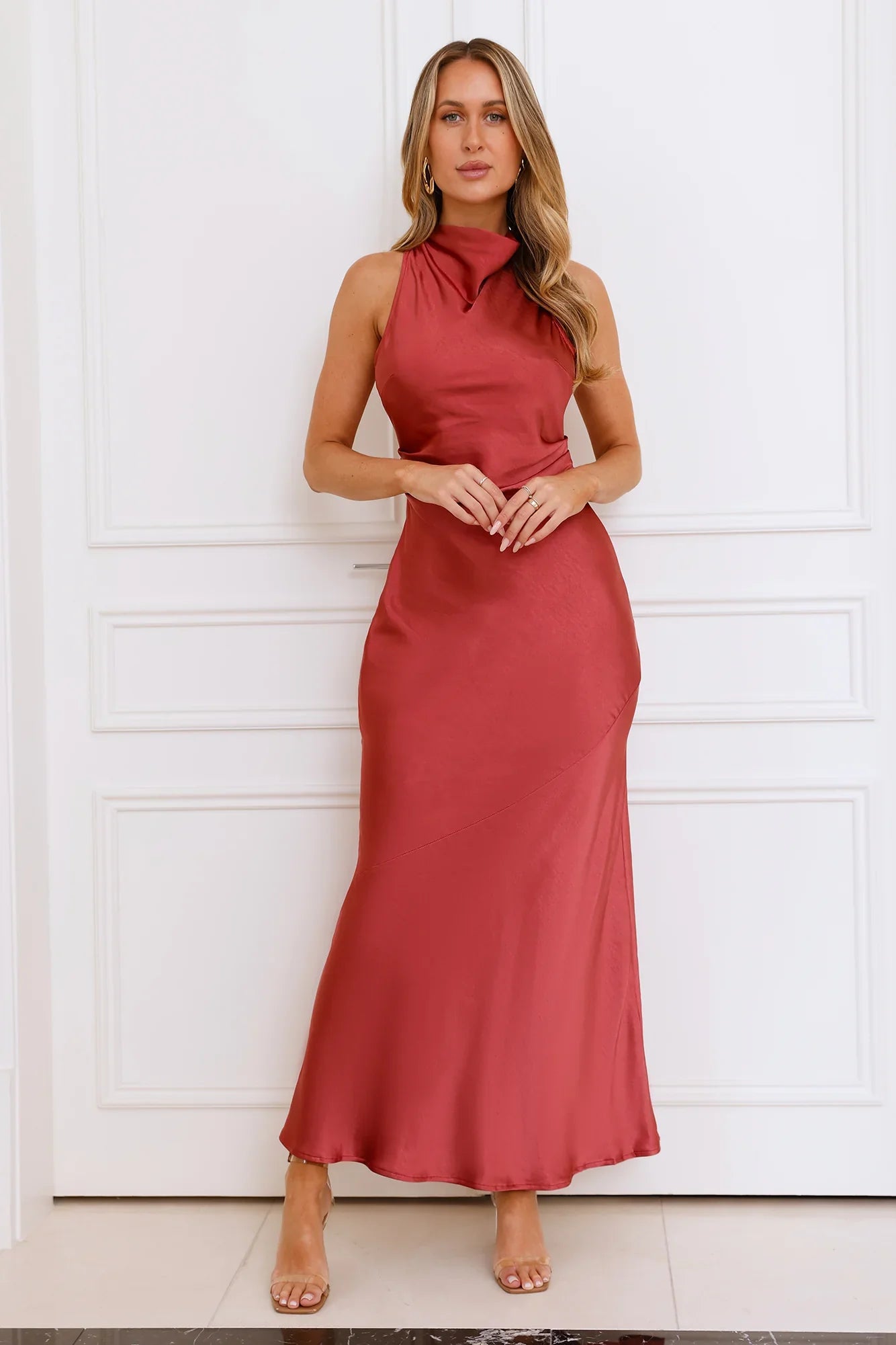 Eden Satin Maxi Dress