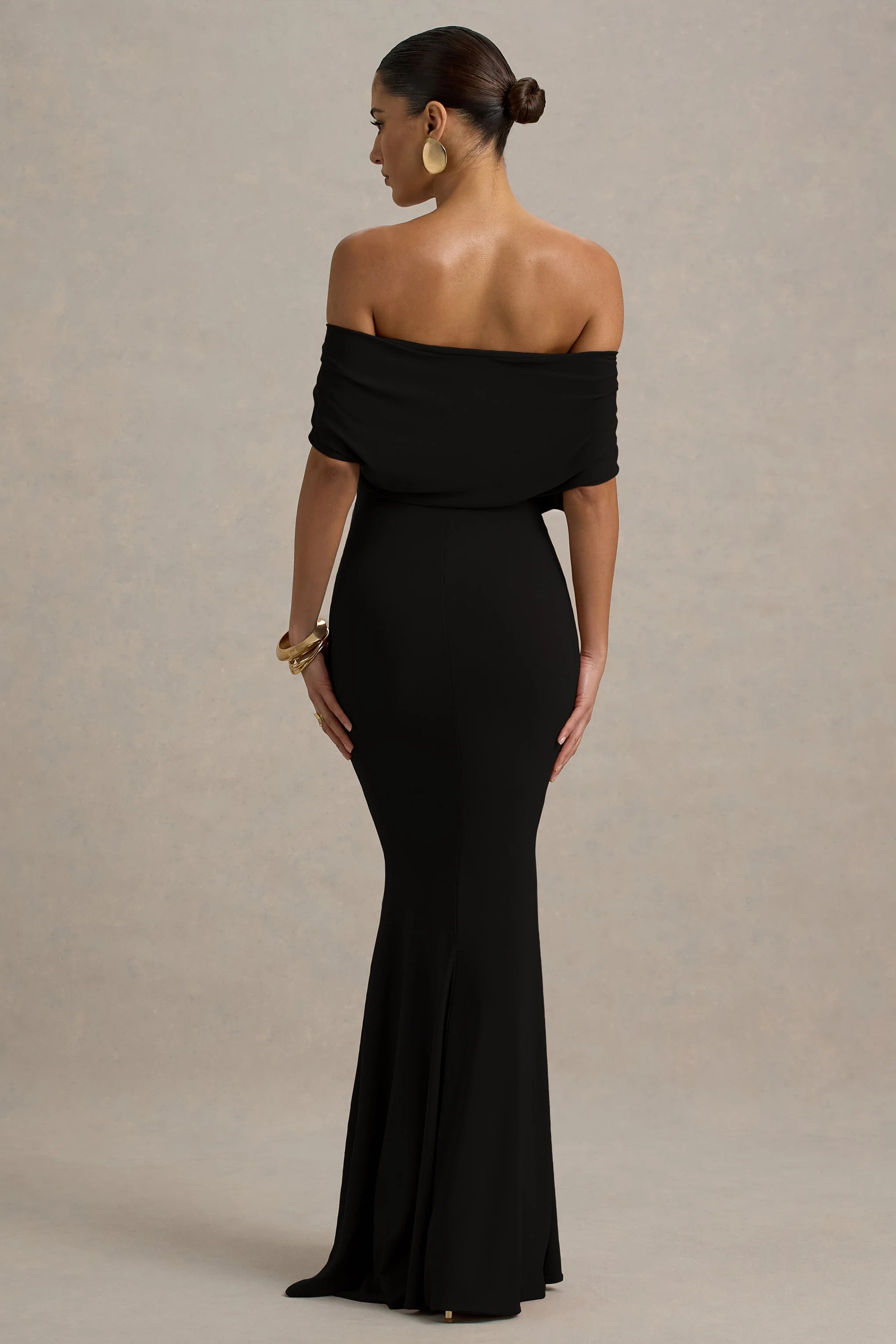 Bowden | Black Bardot Maxi Dress