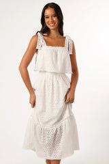 Esther Midi Dress - White