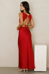 Satin Embrace Maxi Dress