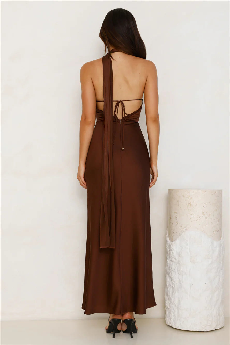 Luxe Experience Satin Maxi Dress