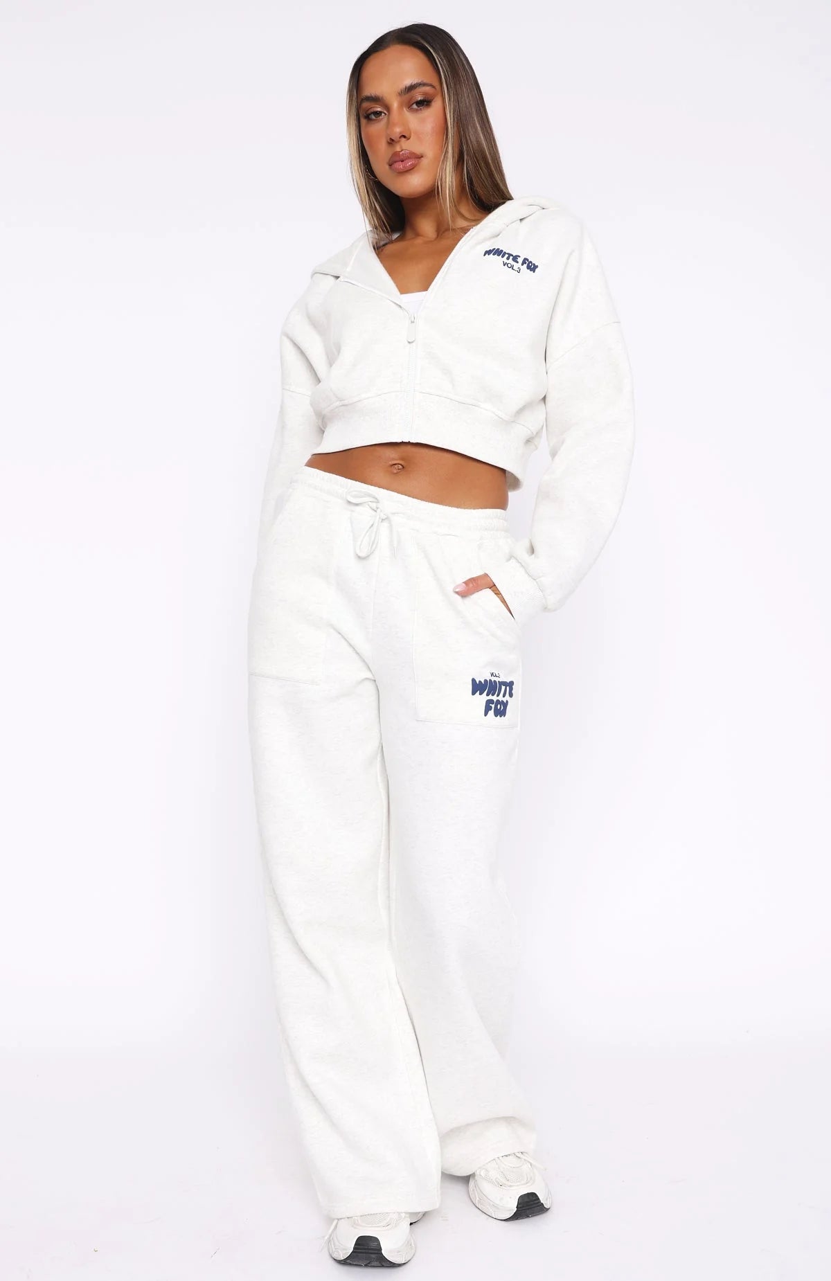 Offstage Wide Leg Sweatpants Mineral Grey