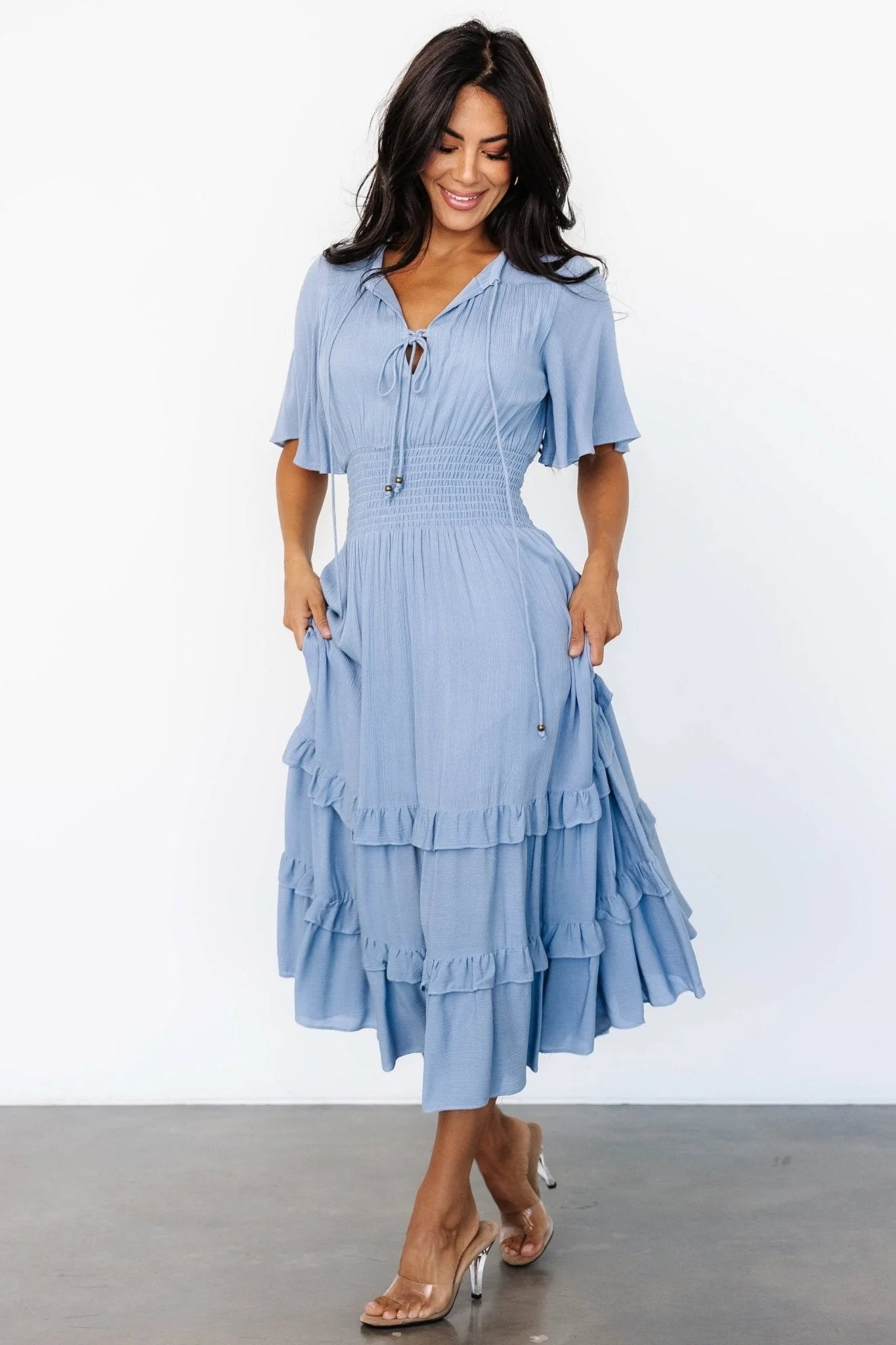 Spell Boho Midi Dress | Whisper Blue