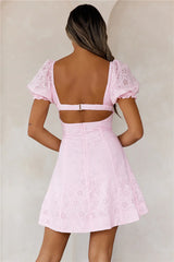 Strawberry Smoothie Mini Dress