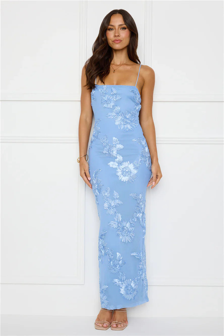 Amber Zest Mesh Maxi Dress