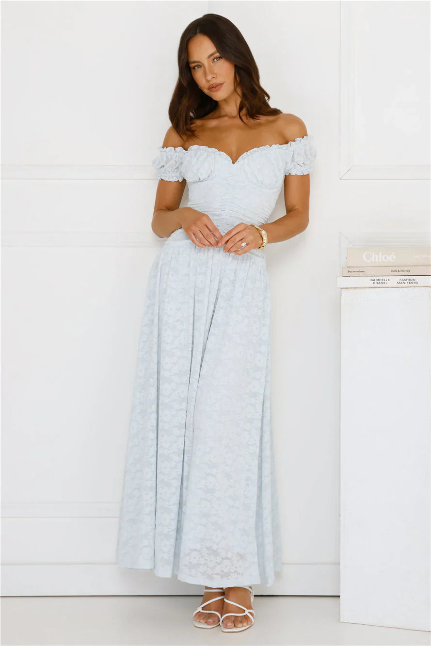 Soft Serve Off Shoulder Maxi Dress