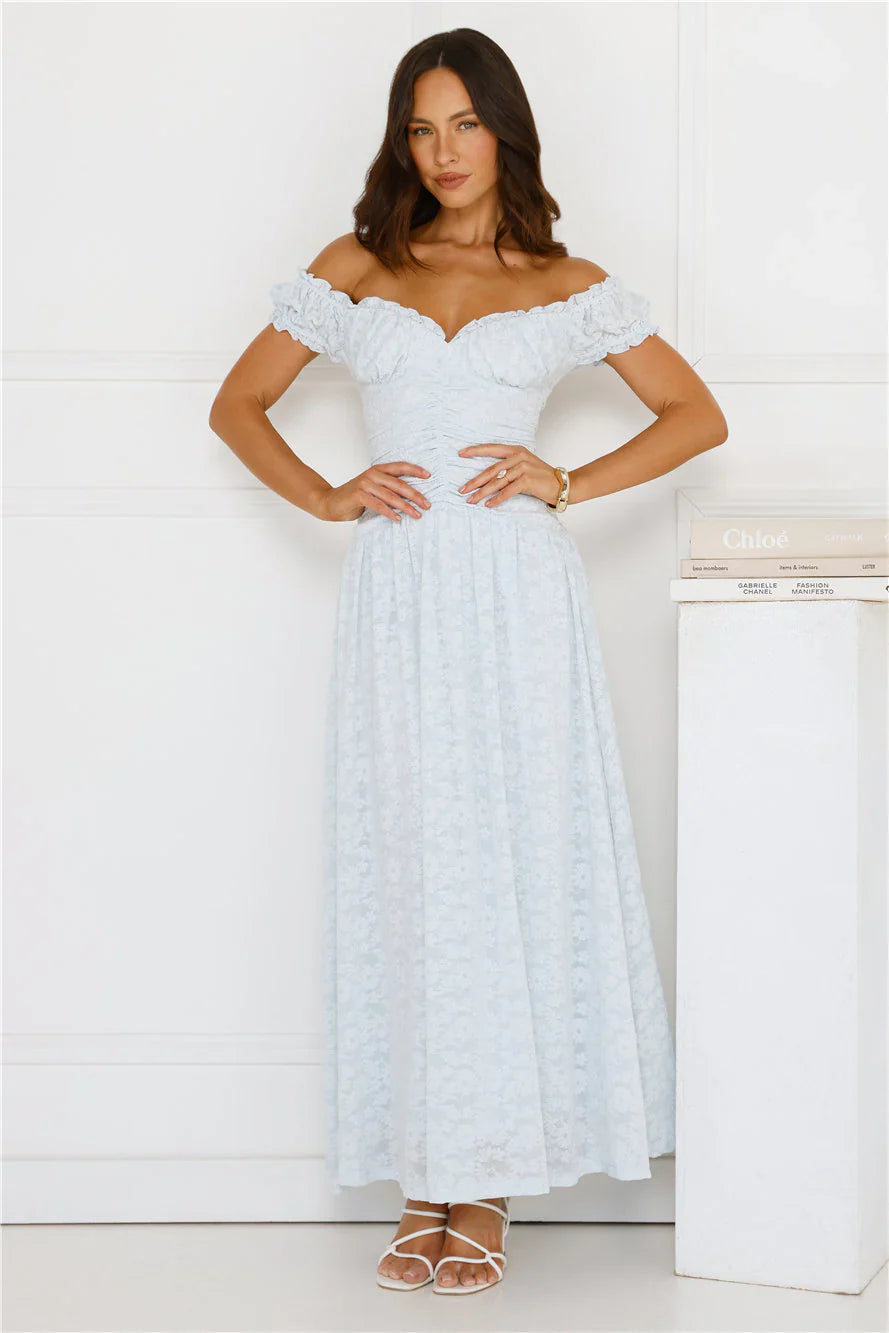 Soft Serve Off Shoulder Maxi Dress