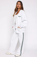 Lucky Thirteen Charise Wide Leg Sweatpants Grey Marle