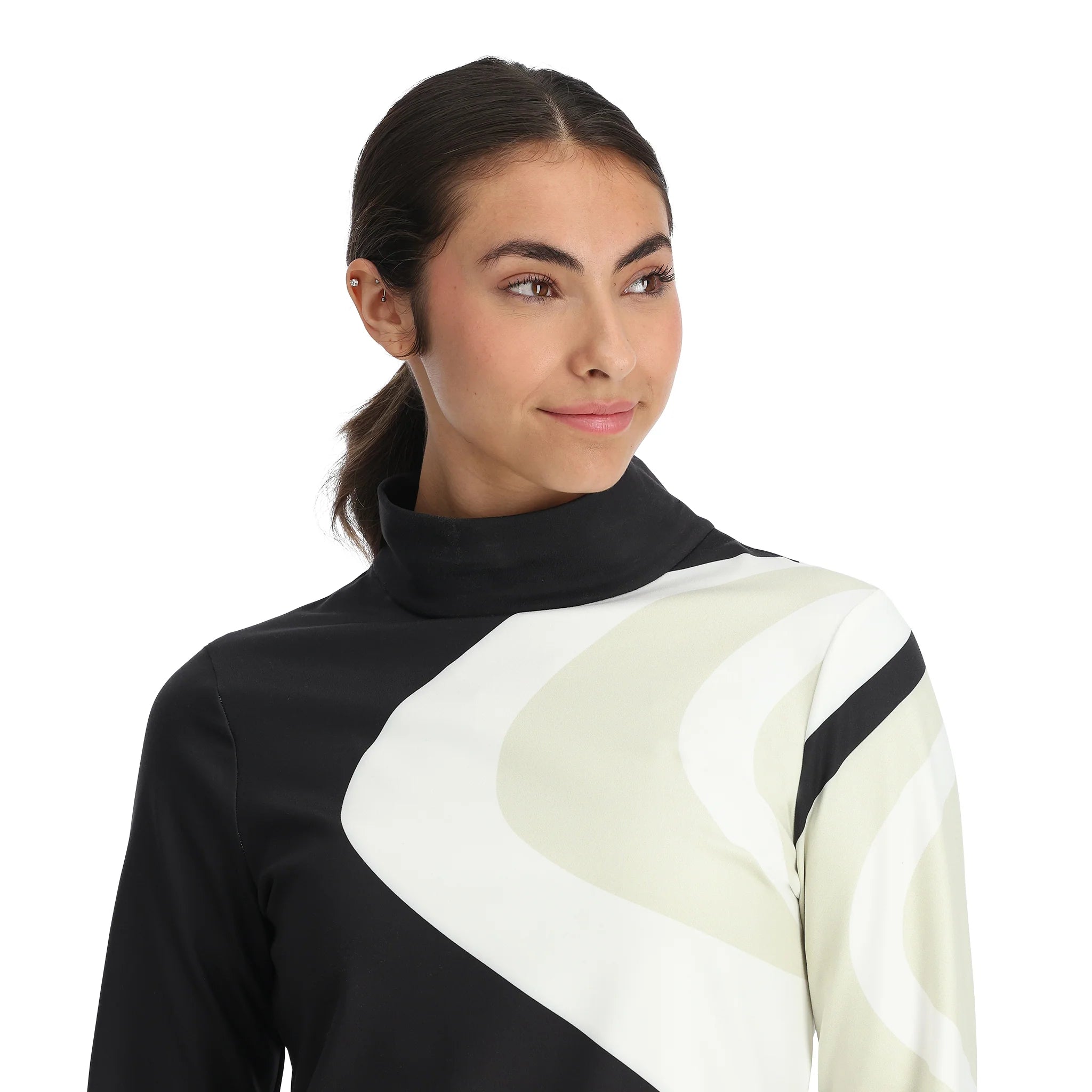 Womens Chute Turtleneck - Black