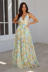 Buttercup Fields Maxi Dress Print