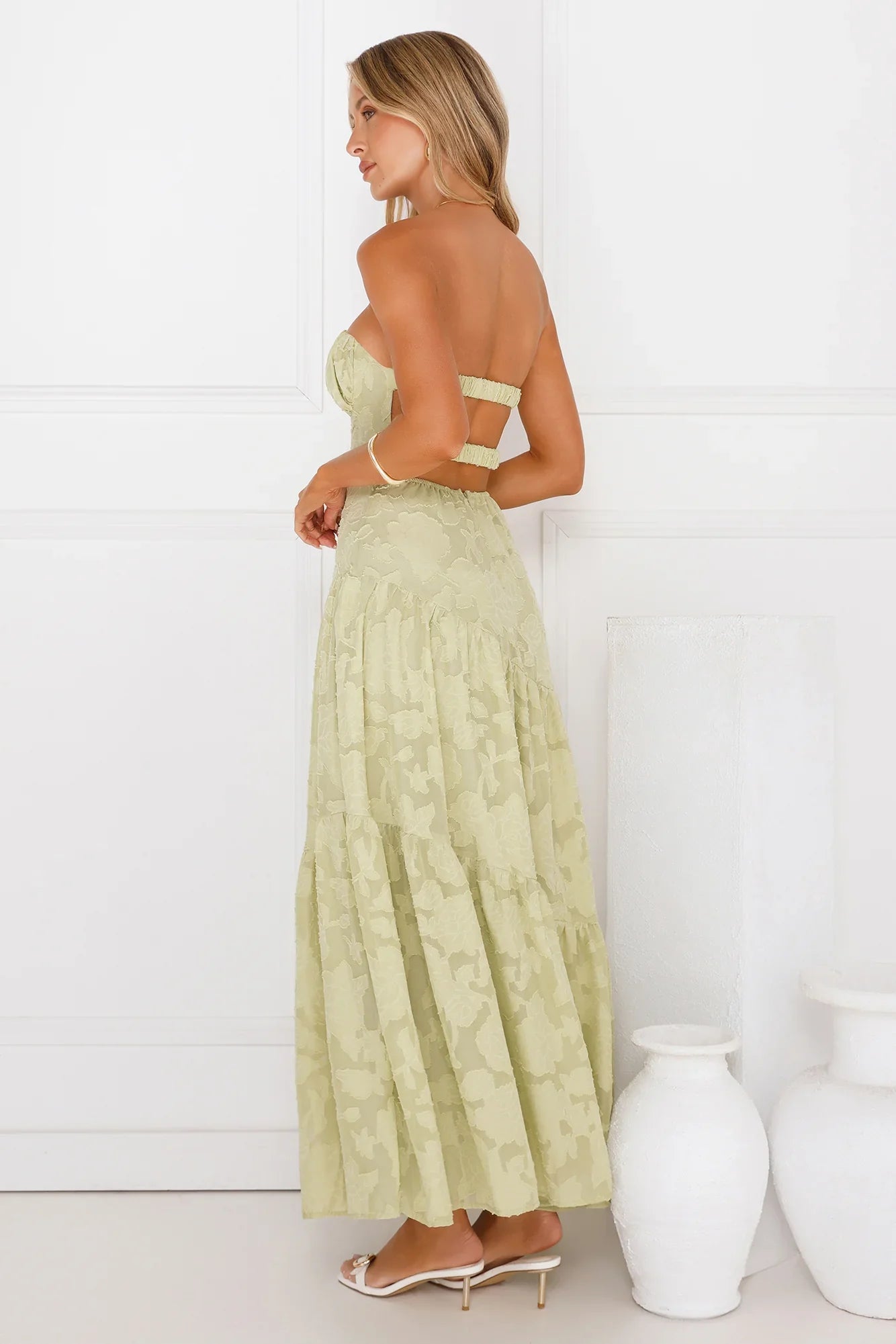 My Best Strapless Maxi Dress