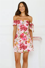 Luxe Seraphina Off Shoulder Mini Dress