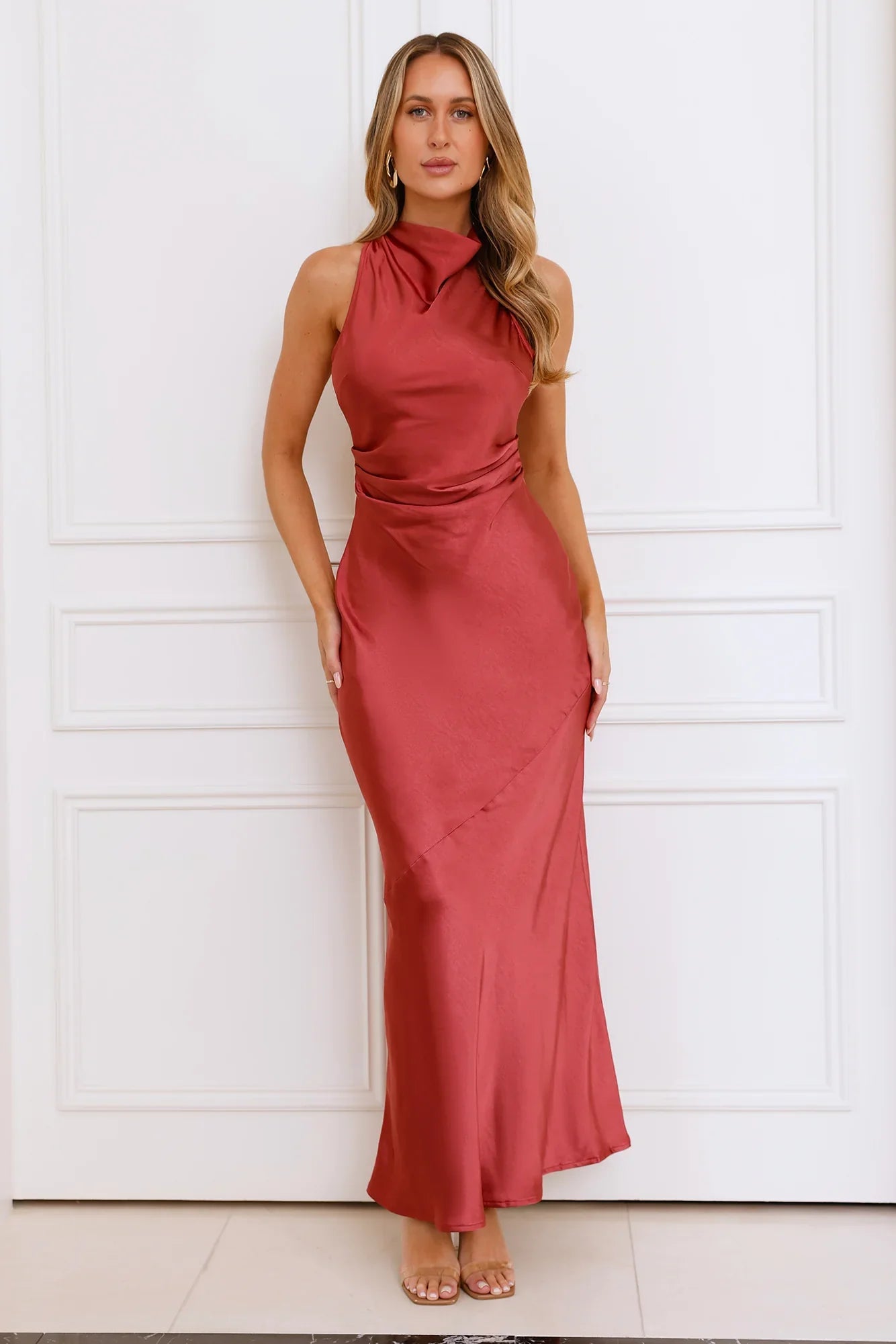 Eden Satin Maxi Dress