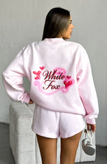 Trouble Maker Oversized Sweater Baby Pink