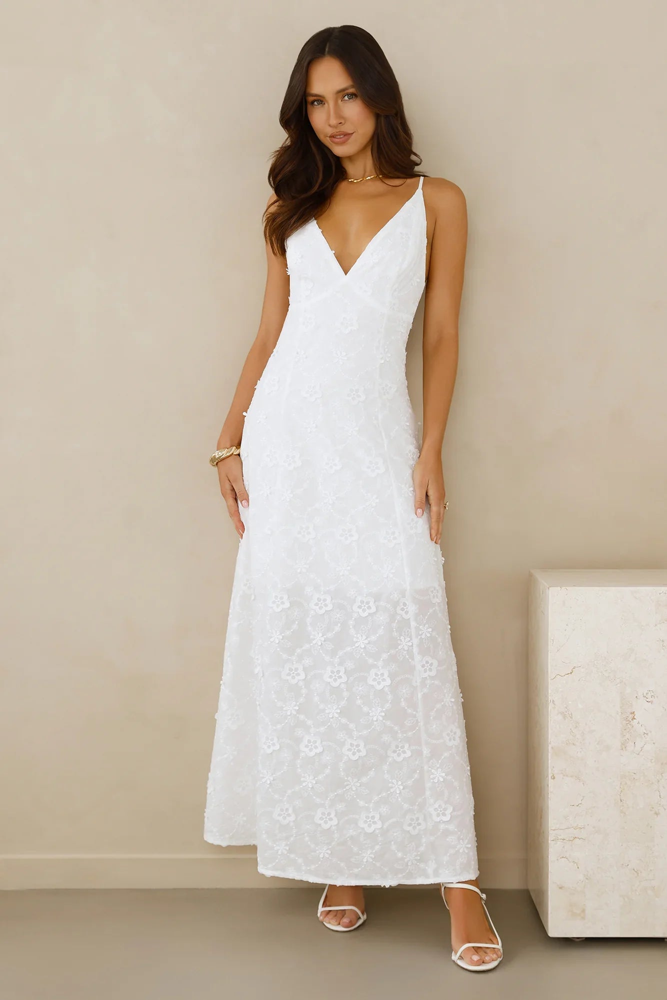 Soft Moonbeam Maxi Dress