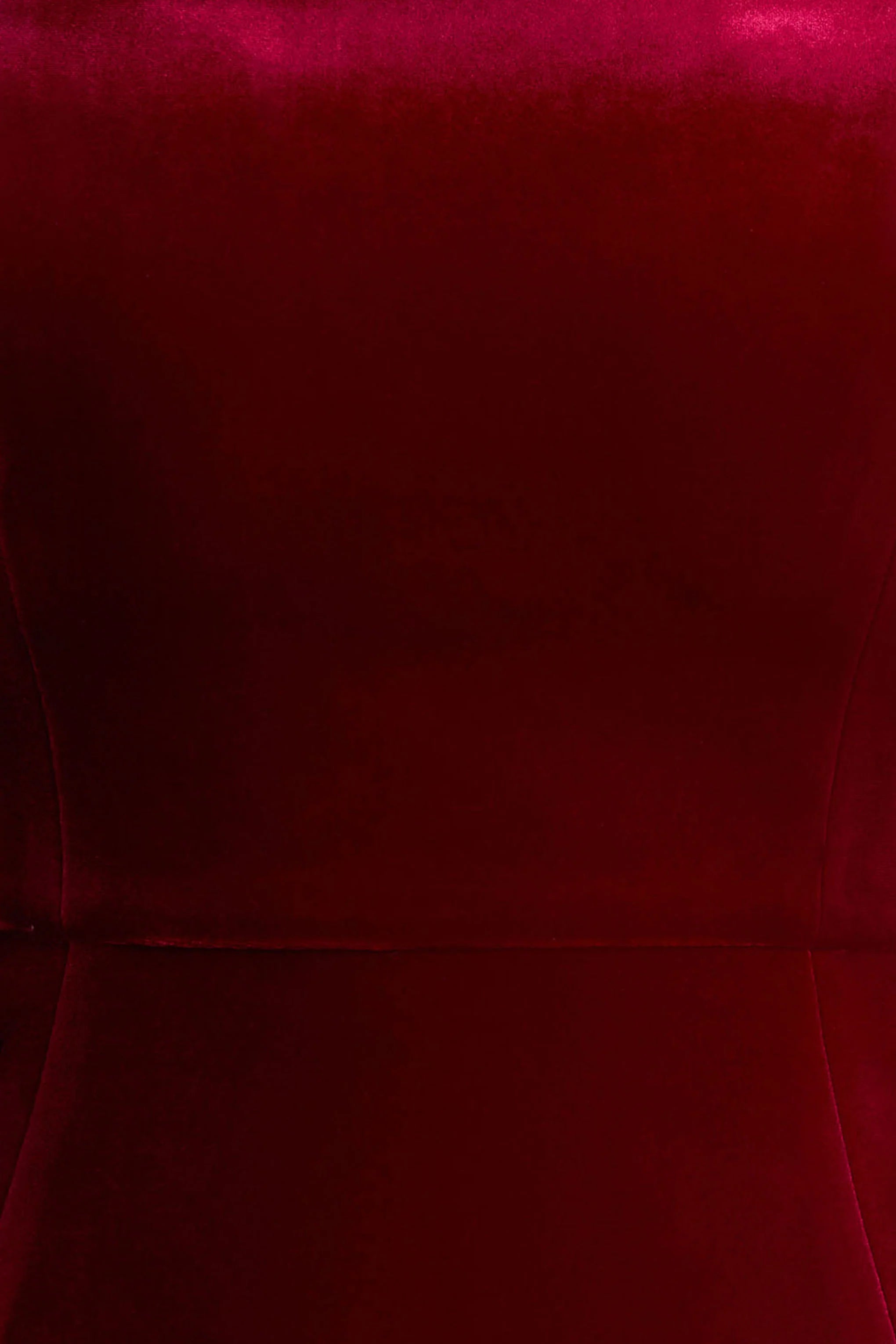 Irresistible | Burgundy Velvet Square-Neck Mini Dress