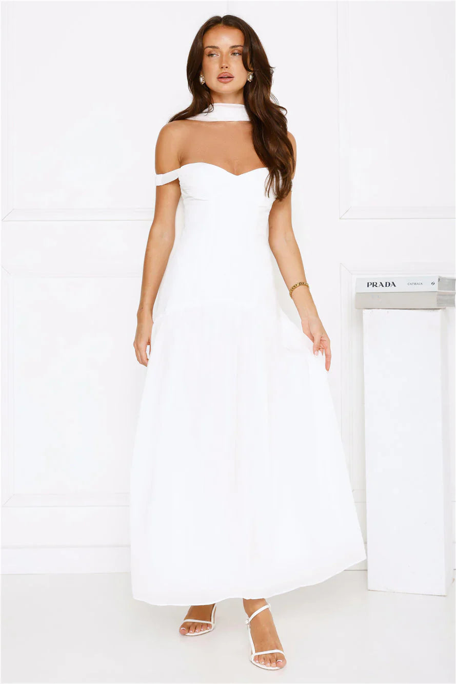The Style Spotlight Off Shoulder Maxi Dress