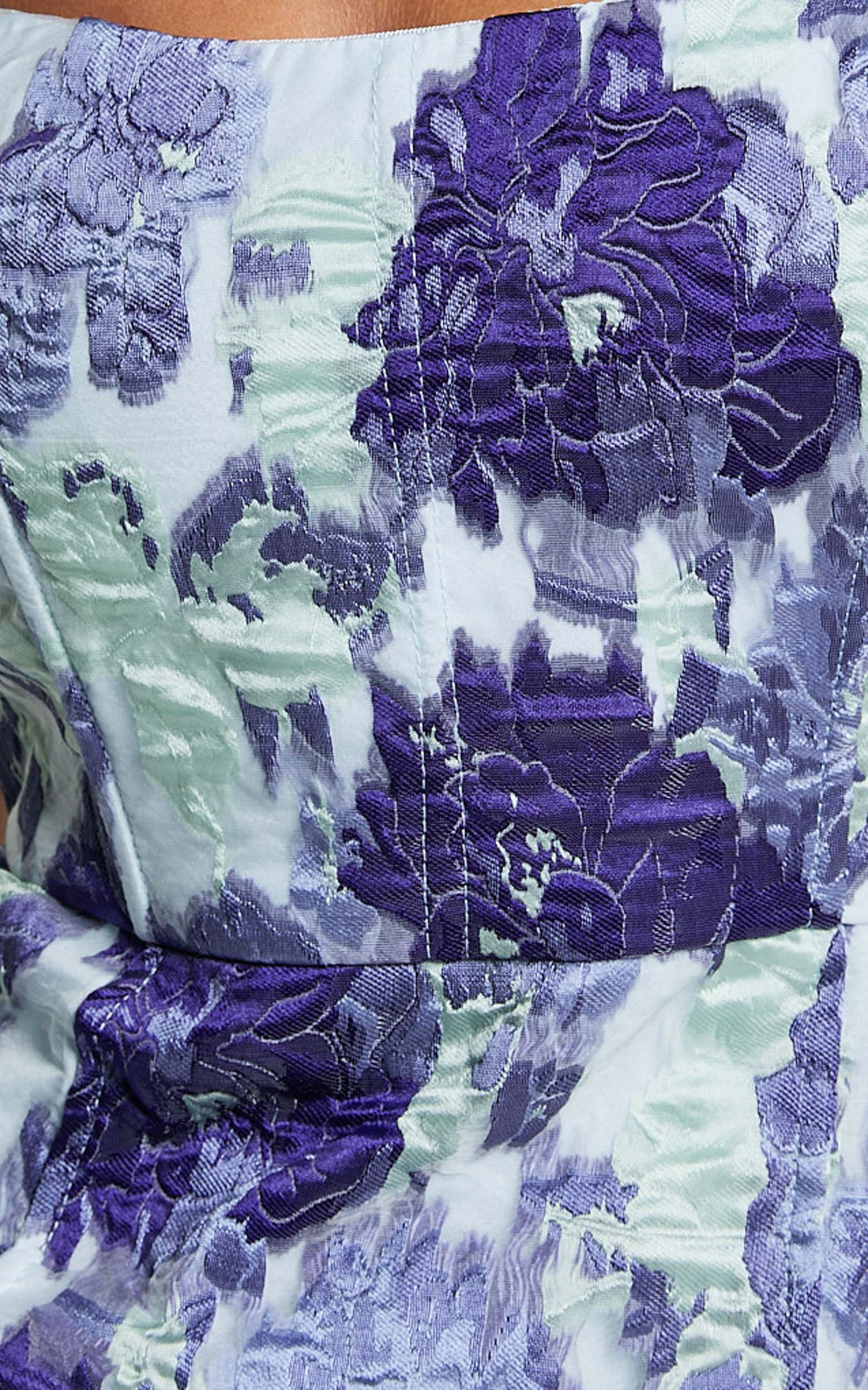 Brailey Mini Dress Strapless Dress in Wisteria