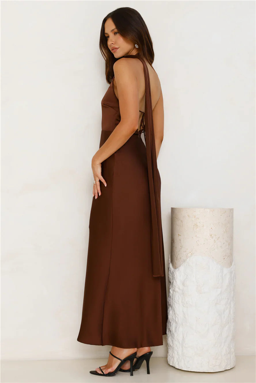 Luxe Experience Satin Maxi Dress
