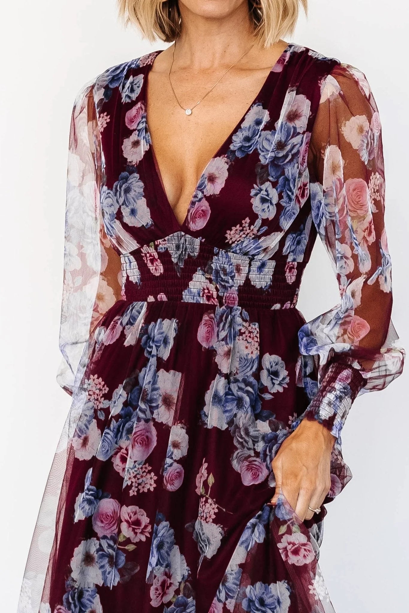 Layla Tulle Maxi Dress | Mulberry Floral