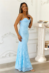 Chasing Midnight Lace Maxi Dress