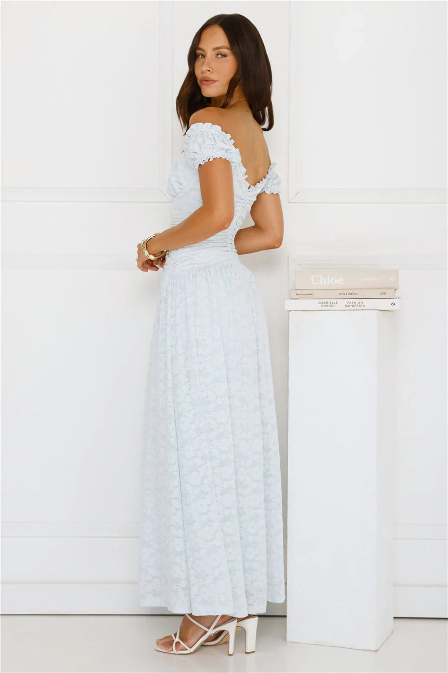 Soft Serve Off Shoulder Maxi Dress