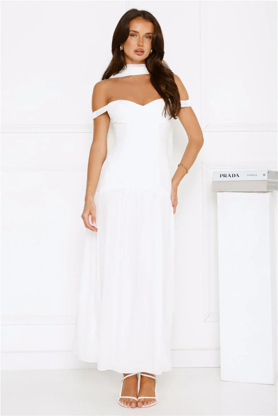 The Style Spotlight Off Shoulder Maxi Dress