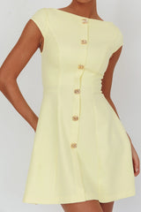Rebel Cap Sleeve Mini Dress Butter