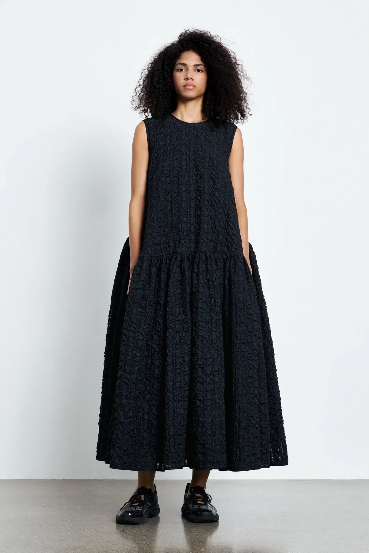 Anna Karin | Dress Check Seersucker Black