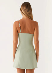 Sweetpea Mini Dress - Sage