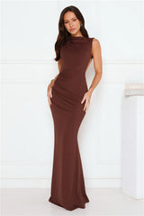 Investment Piece Maxi Dress Brown