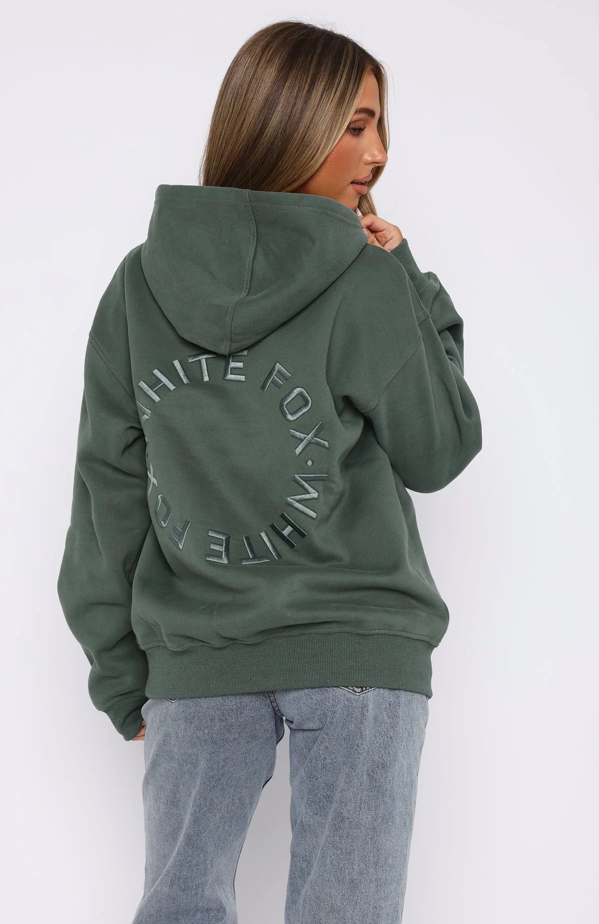 Stay Lifted Oversized Hoodie Dark Green