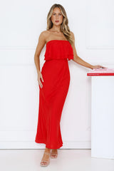 Midnight In Paris Strapless Maxi Dress